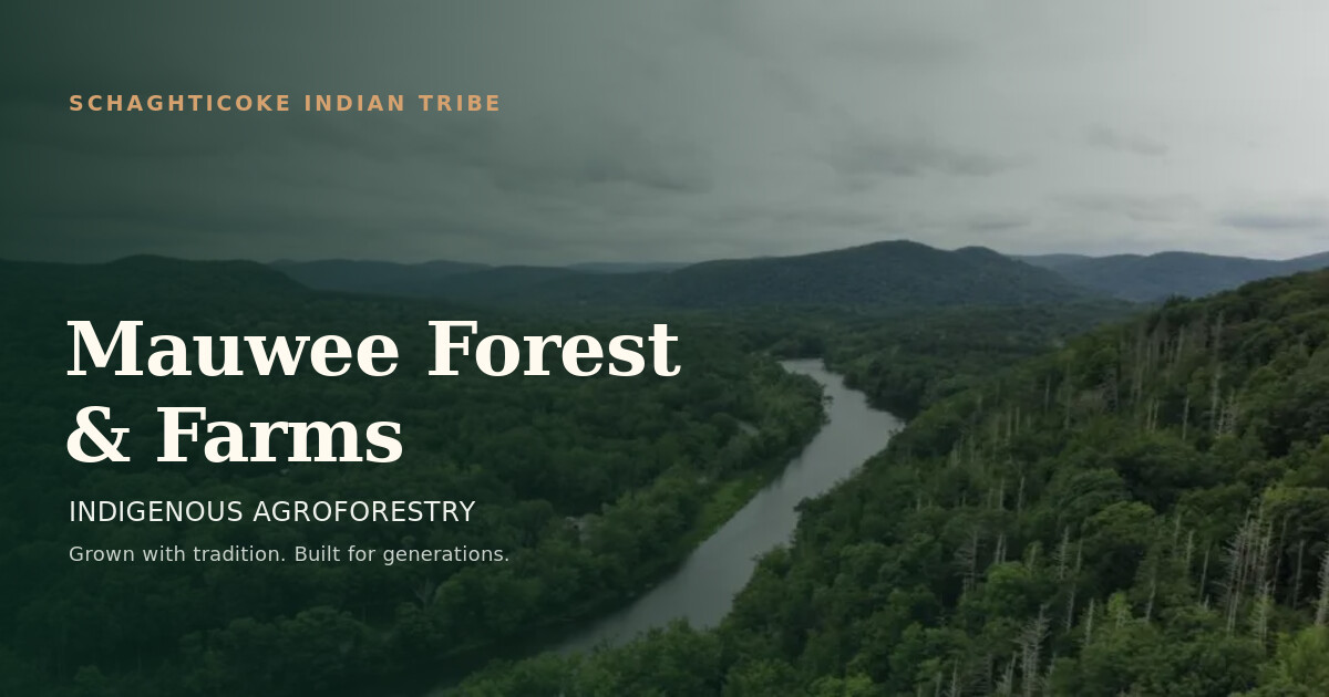 Mauwee Forest & Farms social sharing preview over the Housatonic River valley